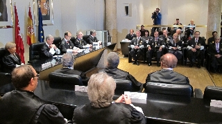El presidente Vieira durante su intervención en el acto